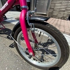 16inch 折りたたみ自転車‼️ 走る曲がる止まるの画像