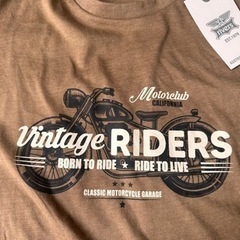 ビンテージ　バイク　Tシャツの画像