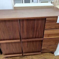 ★ジモティ割あり★  飾り棚 ブラウン H90.5×D38×W1...
