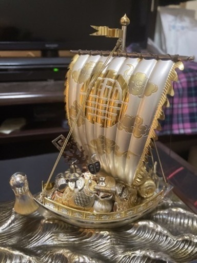 宝船　純銀　刻印あり　家具 インテリア雑貨/小物 置物、オブジェ