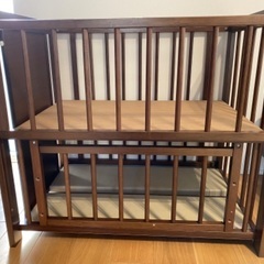 【受付終了】ミニベビーベッド（敷き布団サイズ60×90）