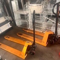 2台セット　ハンドリフト 2000kg ダブルローラー 