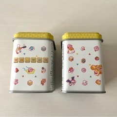 【値下げ250円→150円】星のカービィ25周年ミニチロルスクエア缶2個セットの画像