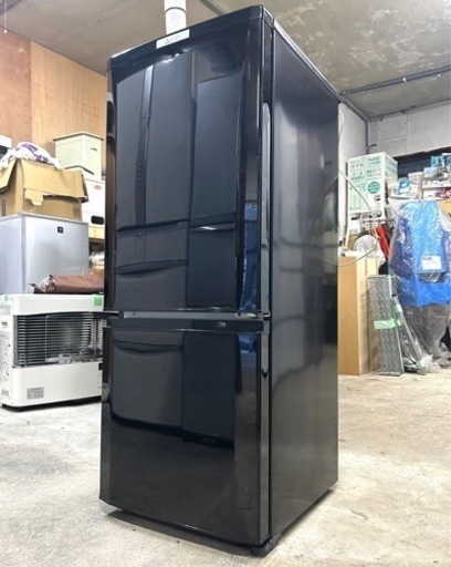 札幌市内配送可 19年製 MITSUBISHI 三菱電機 146L 2ドア冷凍冷蔵庫 MR-P15D-B 右開き
