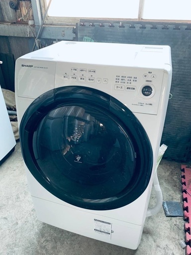 ♦️SHARPドラム式電気洗濯乾燥機組込型 【2021年製 】ES-S7F-WR