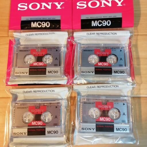 SONY マイクロカセットテープ 未使用 90分 4本セット ⑤