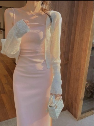 ワンピース　ドレス　ピンク　優しい　結婚式入学式プレゼント二次会ドレス ロング 大人sexy セクシー
