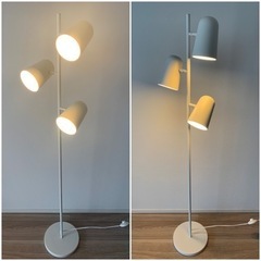 IKEA イケア HUDENE フーデネ 3スポットフロアランプ 