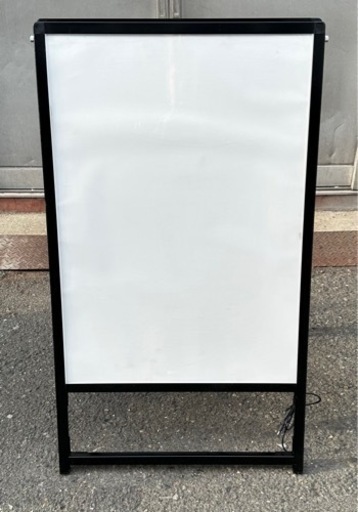 【点灯確認済み】A型看板 LED 両面点灯 パネル看板 W630×H1070 差し替え自由 置き型看板 ライト点灯 光る看板 店舗用品 大阪