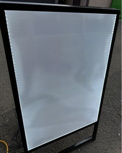 【点灯確認済み】A型看板 LED 両面点灯 パネル看板 W630×H1070 差し替え自由 置き型看板 ライト点灯 光る看板 店舗用品 大阪