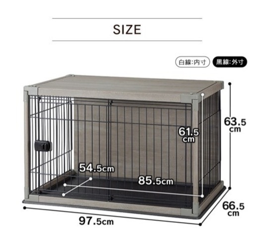 未使用ペットケージ、ペットサークル