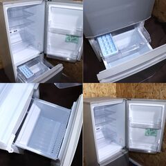 ※売却済※【引き取り限定】三菱　MITSUBISHI　冷凍冷蔵庫　146L　MR-P15A-S 　ピュアシルバー　2017年製の画像