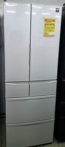 ID:G60174269　冷蔵庫　６ドア　455L　シャープ　１８年式　※製氷機保証なし、パッキンシミ有