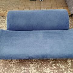 IDEE　AO SOFA　青布張り２人掛けソファー『中古美品』