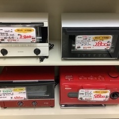 【リサイクルサービス八光】2021年製　コイズミ　 オーブントースター 1200W  3枚焼き レッド KOS-1215/Rの画像
