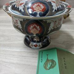  林九郎  蓋付鉢  共箱 有田焼 古伊万里様式 高級和食器 古美術の画像