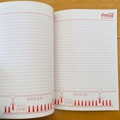 コカコーラ 非売品 ノート メモ用紙 CocaCola 文房具 筆記用具 工場見学の画像