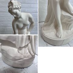 石膏像 裸体像 女性 石膏デッサン 彫刻像 美術 芸術  全長約64cm TOPART トップアート ☆札幌市 白石店の画像