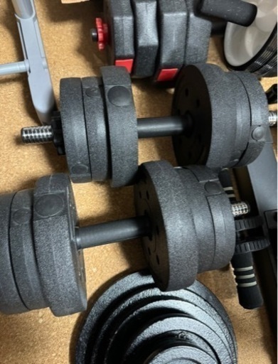 筋トレ器具のまとめ売り　バーベル　ダンベル　ベンチ