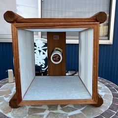 TOSHIBA 東芝 木枠 照明 ライト 和風 昭和 ペンダントライト  木製 和室の画像