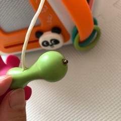 おもちゃ2点　リュック型クッションの画像