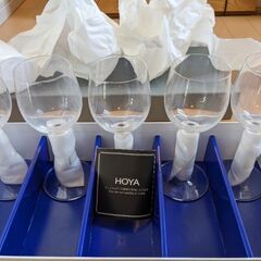【未使用品】HOYA CRYSTAL　ワイングラス5点セットの画像