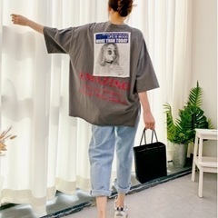 【韓国ファッション】韓国製　ビッグサイズ　半袖Tシャツの画像