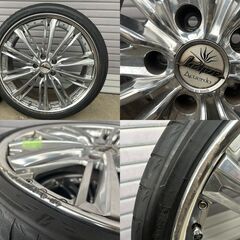 ウェッズ クレンツェ アクエルド 20インチホイールセット E300 ベンツ PCD112 +50 245/30R20 4本セットの画像