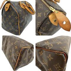 【LOUIS VUITTON/ルイ・ヴィトン】 モノグラム M41528 スピーディ25 ミニボストンバッグ ハンドバッグ PVC ブラウン レディース【中古】【真子質店】【GD】【DKMi】