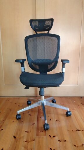 【再値下げします！】オフィスチェア／デスクチェア／ワークチェア　オールメッシュ　ハイバックチェア