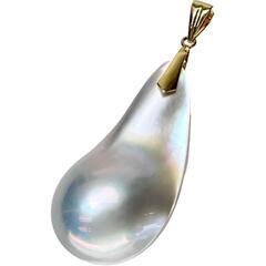 マベパール/真珠 ペンダントトップ K18ゴールド 18金 4.3g レディース