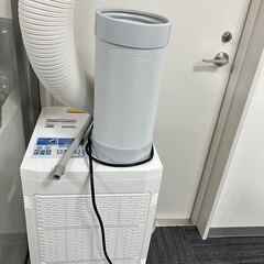 ナカトミ 業務用スポットクーラー ホワイト 排熱ダクト・キャスター付きの画像