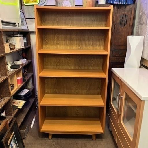 売約済み【武蔵小山店】運搬無料あり ウニコ　unico アルベロ　ALBERO ブックシェルフ Mサイズ チーク材 本棚　廃盤　検　北欧　ビンテージ　棚　ラック