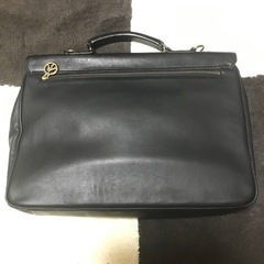 激レア モスキーノ レザーブリーフケース 書類カバン ブラック 良品の画像