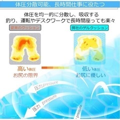 クッション　ハニカム構造 ハニカムクッション　ゲルクッション 座布団 体圧分散 無重力クッション デスクワーク　釣り　運転の画像