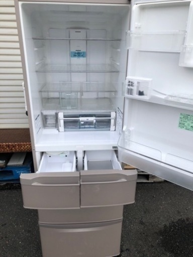 北九州市内配送無料　保証付き　日立 HITACHI R-S420CM-T [真空チルドSL冷蔵庫 (415L・右開） 5ドア ソフトブ