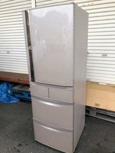 北九州市内配送無料　保証付き　日立 HITACHI R-S420CM-T [真空チルドSL冷蔵庫 (415L・右開） 5ドア ソフトブラウン]