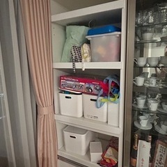 【新品同様】キッチン棚　食器棚　レンジボード　おもちゃ棚　収納家具　の画像