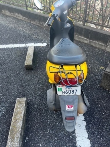 レッツ4 原付　バイク　黄色　スズキ