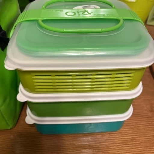 3段弁当　保冷剤　バッグ付　ランチボックス