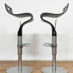 イタリア製 miniforms ミニフォームズ moos カウンターチェア 回転 昇降 モダン 2脚セット 家具 椅子 ハイチェアの画像