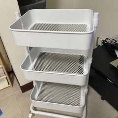 ベビーワゴン スチールラック キッチンワゴンの画像