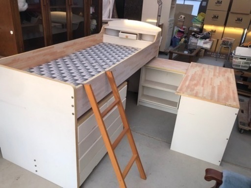 キッズの憧れ❗️システムベッド/収納付キッズロフトベッド