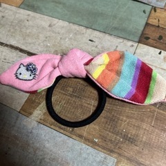 ハンドメイド リメイク ヘアゴム 4個セットの画像