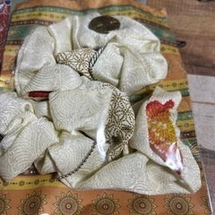 和柄 シュシュ リメイク ハンドメイド 着物 ヘアゴムの画像
