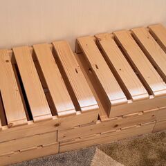 ベルメゾン パレットベッド 8枚セット  シングル すのこ ベッ...