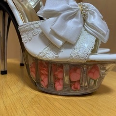【終了】厚底14センチピンヒール　ミュール　Sサイズの画像