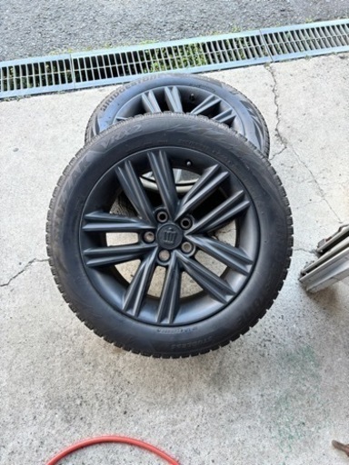 アルファード　
ヴェルファイア　ブリヂストン　スタッドレス　17インチ　マットブラック