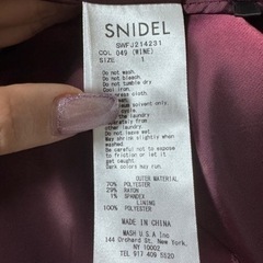snidel スナイデル テーラードジャケット ダブルジャケットの画像