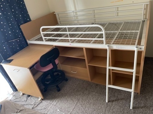 決定しました！ニトリシステムベッドデスク！椅子、電気セット！